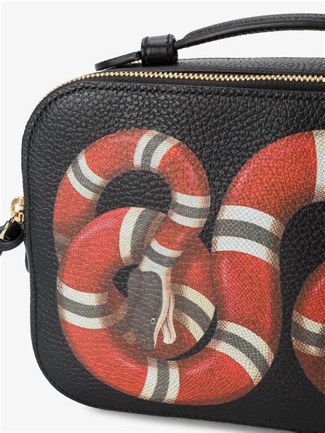 gucci snakeskin handbag|gucci snake purse black.